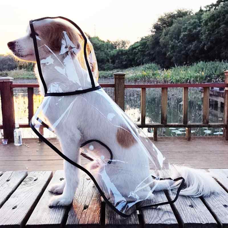 犬用 レインコート 犬 服 小型犬 中型犬 ポンチョ 防水 ブラック 透明 ペット 雨具 イギリス風(x2)
