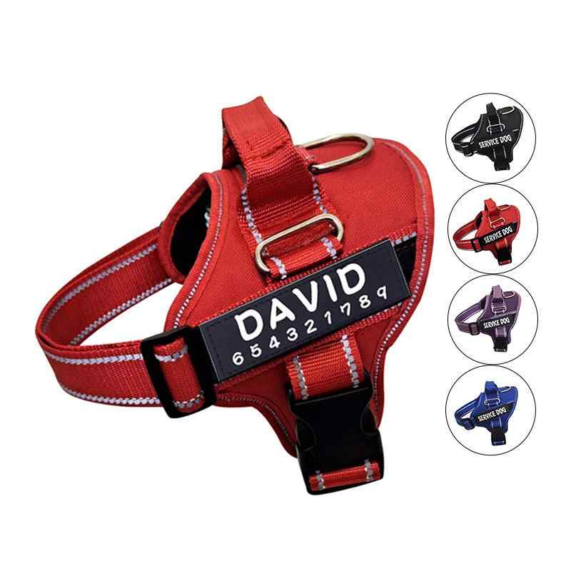 犬用ハーネス 首輪 リード セット 反射材 チョーク 夜間 散歩 小型犬 中型犬 大型犬 胴輪 牽引ロープ ナイロン ブルー ブラック レッド パープル S M L XL XXL