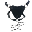 猫 リード 猫用 胴輪 四季 通気性 ペット用品 ハーネス 猫用リード 外出 散歩 ブラック ナイロン(x10)