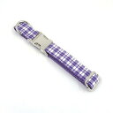 首輪 レディース メンズ ペット用 犬 格子柄 彫刻 レーザー刻印 丈夫 パープル系 XS S M L XL ポリエステル