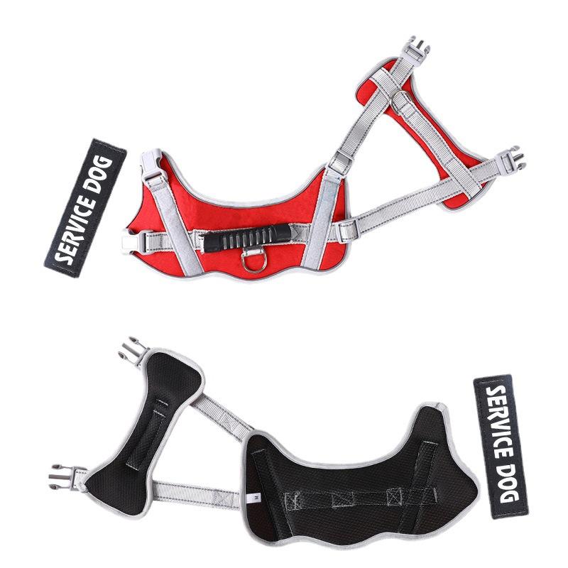 犬用胸当て ハーネス 大型犬 牽引ロープ 反射素材 ペット用胴輪 散歩 お出かけ用 ポリエステル製 ピンク カーキ ネイビー ブルー レッド ブラック パープル グリーン XS S M L XL XXL