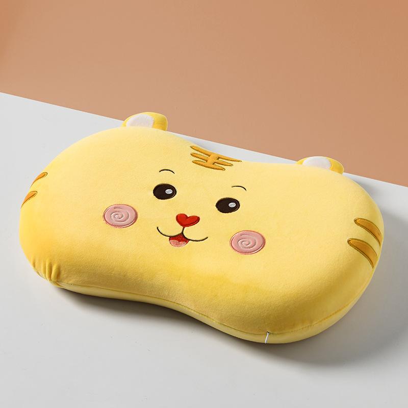 枕 子供用 猫 枕 頚椎保護 接触冷感 メモリーフォーム かわいい 小虎 小橘猫 恐竜 フクロウ 幼児 キッズ(3.0)