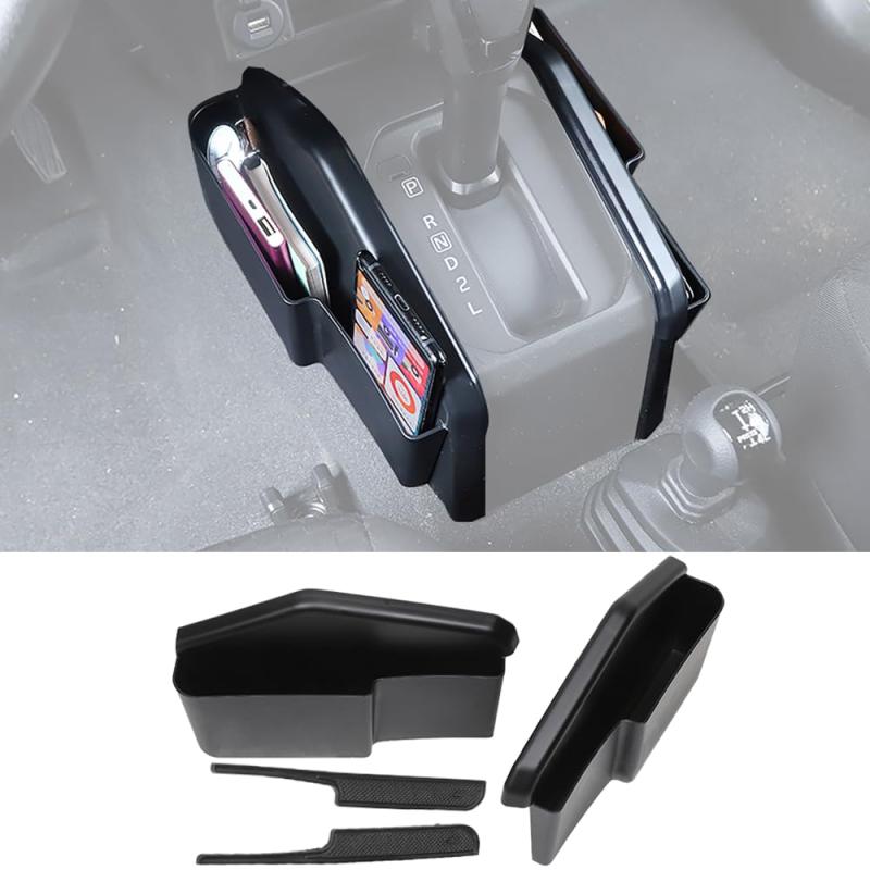 YOCTM ギアシフト収納ボックス スズキ ジムニー JB64 JB74 2019 2020 2021 2022 2023 2024 2025 ギア収納ボックス センターコンソール カード収納 収納トレイ 整理 小物入れ カスタム パーツ アクセサリー