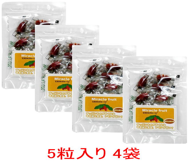 ミラクルフルーツ （5粒入り×4袋）メール便 送料無料