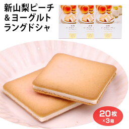 山梨 お土産 山梨ピーチ＆ヨーグルトラングドシャ20枚×3箱 やまなし おみやげ 白桃 桃 ピーチ ラングドシャ チョコ サンド クッキー スイーツ 洋菓子 お菓子 ワイエムカンパニー