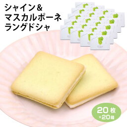 山梨 お土産 送料無料 シャインマスカット＆マスカルポーネラングドシャ 20枚×20箱 やまなし おみやげ シャインマスカット ぶどう チーズ ラングドシャ チョコ サンド クッキー 洋菓子 スイーツ お菓子 ワイエムカンパニー