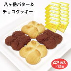 山梨 お土産 送料無料 八ヶ岳バター＆チョコクッキー 42枚×12箱 八ヶ岳 清里 小淵沢 おみやげ クッキー チョコ バター