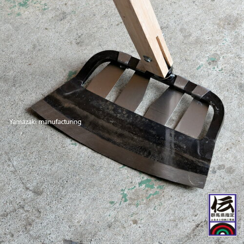 草かき 網かけ9寸　土寄せにも最適 草削り・刃幅27cm・135cm椎柄・重さ約1.4kg