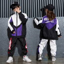 ウィンドブレーカー ダンス衣装 キッズ ヒップホップ 子供 ダンス衣装 ジャズダンス 練習着 体操服 運動服 長袖 ズボン HIPHOP jazz 男女兼用 K-POP 韓国ファション コスチューム ステージ衣装 舞台衣装