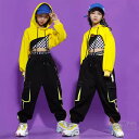 ヒップホップ キッズ ダンス衣装 HIPHOP 女の子 ダンスパーカー ガールズ チアダンス タンクトップ カーゴパンツ かっこいい 発表会 個性 ロングパンツ 韓国ファション 子供服 演出服 練習着 フード付き 送料無料