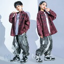 ヒップホップ キッズ ダンス衣装 子ども服 ジャケット 長袖 シャツ 赤 レッド カーゴパンツ ジャズダンス 舞台衣装 チアガールズ セットアップ 男女兼用 白 トップス ダンスパンツ 韓国 ファション ストリート 女の子 カッコイイ 子供 演出服 発表会 個性 おしゃれ 110-180cm