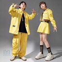 ヒップホップ キッズ ダンス衣装 長袖 チェック柄 女の子 男の子 ジャケット スカート ロングパンツ 韓国 jazz セットアップ k-pop ジャズダンス ...