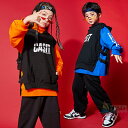 ヒップホップ キッズ ダンス衣装 ダンストップス ダンスパンツ 演出服 K-POP パーカー ベスト ダンスウェア 練習着 hiphop 韓国 ファション ブラック 黒 カッコイイ