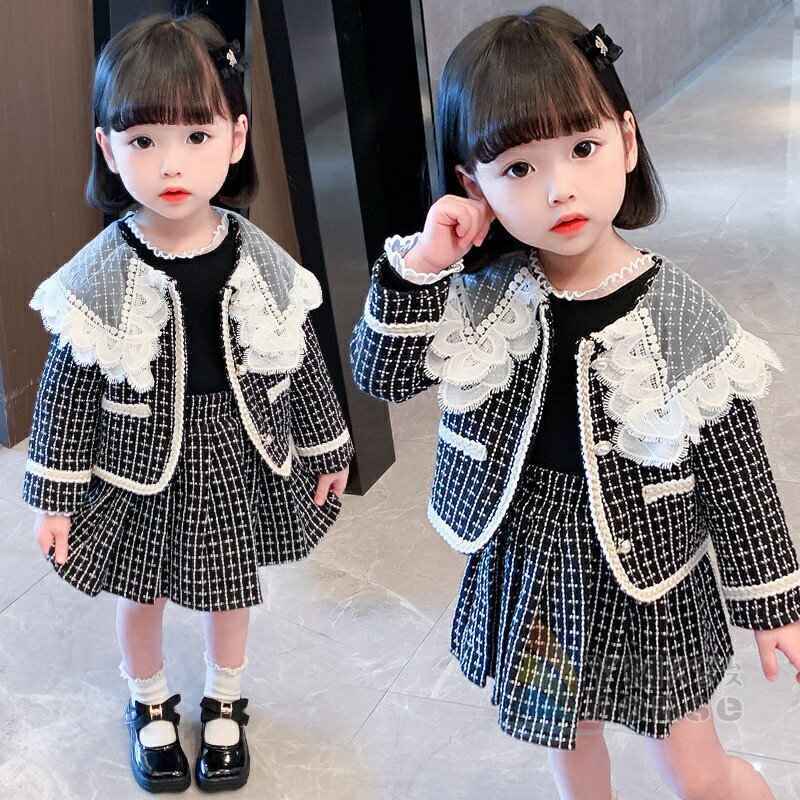【送料無料】韓国子供服 女の子 フォーマルドレス 2点セット スーツ ワンピース コート ボレロ 長袖 セットアップ 入学式 卒業式 発表会 結婚式 七五三 春...