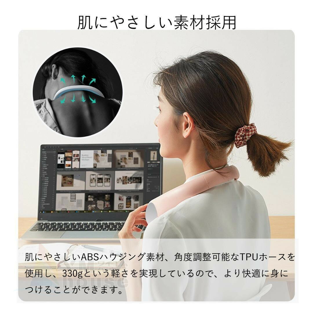【翌日発送】ネックファン 首掛け扇風機 360度冷却 扇風機 首かけ 首かけ扇風機 羽...