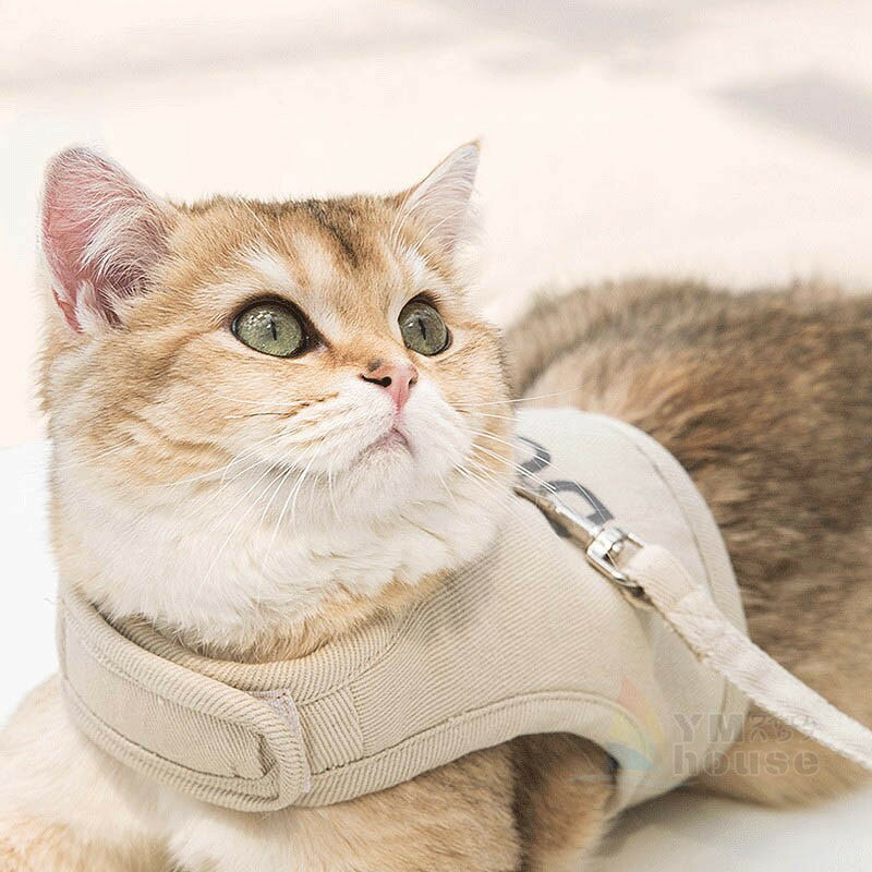 【一部即納】猫 ハーネス 抜けない 胴輪 リード ダブルロック メッシュ猫ハーネス 猫用 ネコ キャット ねこ用品 小型犬 かわいい お出かけ用 おしゃれ 散歩 外出 通院 蒸れない ペット服 簡単脱着 全5色 3
