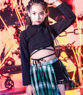 キッズ ダンス セットアップ ダンス衣装 ヒップホップ ダンスファッション ジャズ HIPHOP パーカー タンクトップ スカート チェック柄 チアリーダー 衣装 ジャズダンス HIPHOP スカート 応援団 体操服 ステージ衣装 ユニフォーム チアリーディング 練習着
