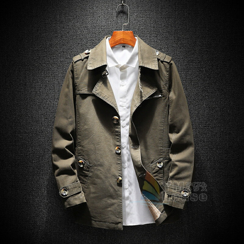 チェスターコート メンズジャケット ゆったり 無地 アウター コーチジャケット ビジネス ミドル丈 春秋 大きいサイズあり ファッション