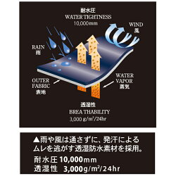 【レビューを書いて送料無料!】3シーズン防水ジャケット5302釣りに雪かきにスクーターに!あったかレインスーツとして!
