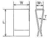 MM　ステンレス（SUS304)　グレーチングクリップ　GCJ型　GCJ-20　
