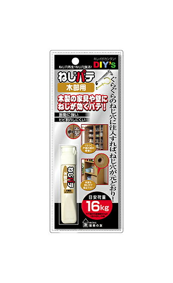 【沖縄・離島でも頑張って送料無料 】ねじパテ木部用 NG-02 グラグラネジをがっちり固定【ネコポス配送】