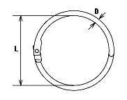 【ネコポス配送】MM　ステンレス（SUS304)　カードリンク　RK-25　