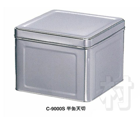 ブリキ空缶 半缶天切 9L C-9000S（4975846684522）