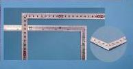 シンワ 曲尺角厚シルバーメートル目盛 30cm裏面角目 10286