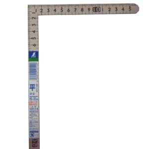 樂天商城 - シンワ　曲尺小型平ステン　30×15cm　裏面角目　12114　シルバー