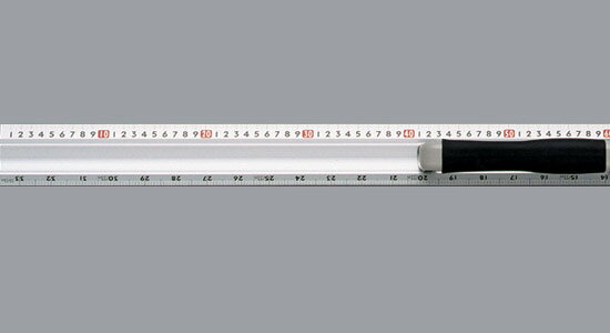シンワ　アルミカッター定規　カット師取手付　1mW左基点　65093