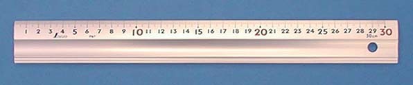 シンワ アルミ直尺 スーパーアル助 30cm 65340 コルク板付属