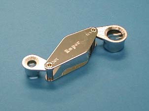 【ネコポス配送】シンワ　高倍率収納型ルーペ　C　2枚組　10倍・20倍　75523