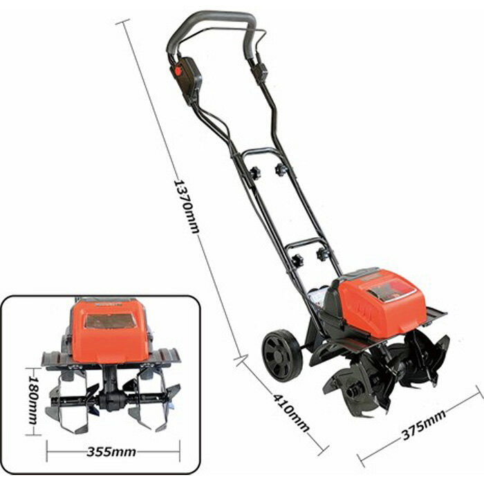 コードレス耕うん機充電式電動耕うん機 耕助君 JDC-40MA連続使用時間：約25分【頑...