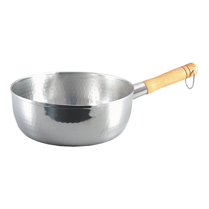 【34054】プロモデル 槌目ゆきひら鍋 24cm　燕三条製　下村企販　注ぎ易く便利な両注ぎ口付き　【頑張って送料無料！】