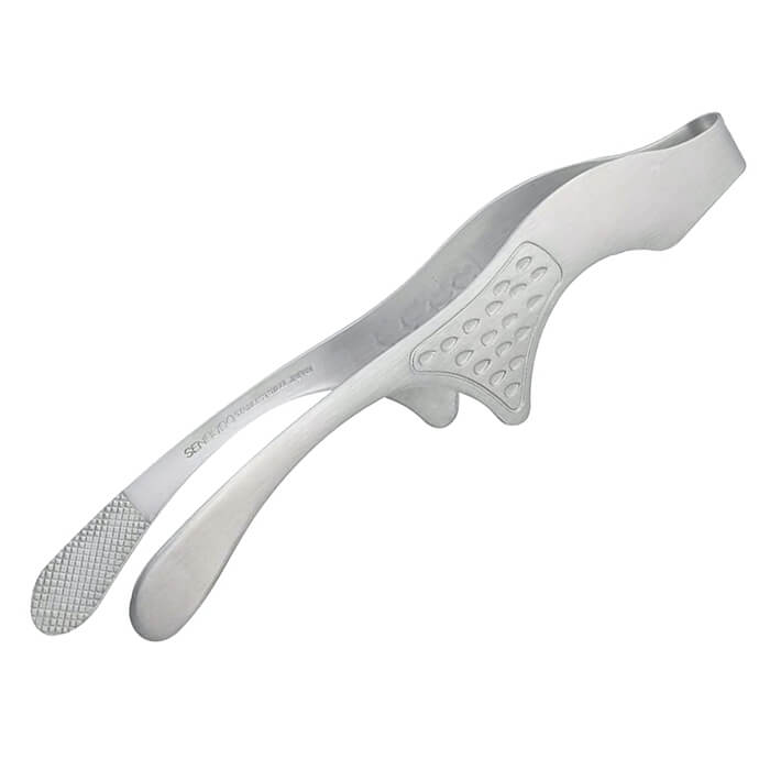 【43401】仙武堂　卓上トング　脚付　下村企販　内側は滑りにくいギザ加工で盛り付けやすい　 脚付きな..