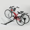新生活に!日本製|HW0129自転車 スタンド サイクルスタンド3台用(国産)高低差があるからスペースを節約!タイヤ巾58mmまで対応。495001000129...