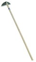【頑張って送料無料!】手打鋼付 クシ型ホー 210×柄1200mm 09080