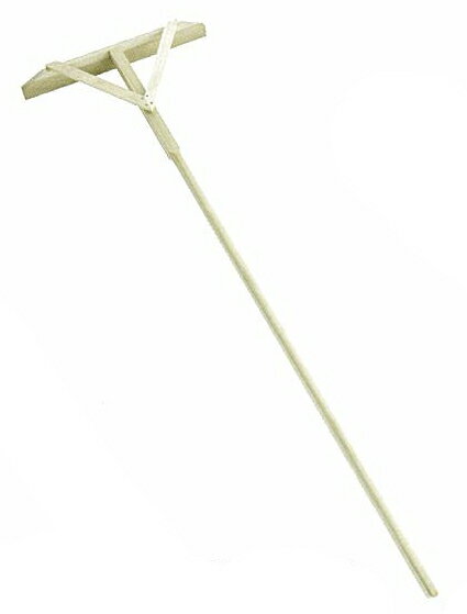 【頑張って送料無料！】木製ならしレーキ（完成品）巾600×柄1800mm　11037