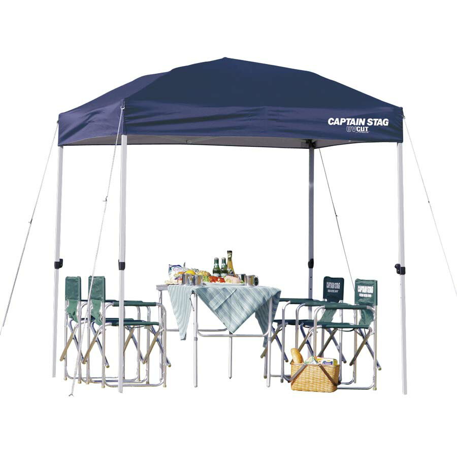 キャプテンスタッグワンタッチタープ・クイックシェード　200UV-S（キャスター付きバッグ付き）高さ三..