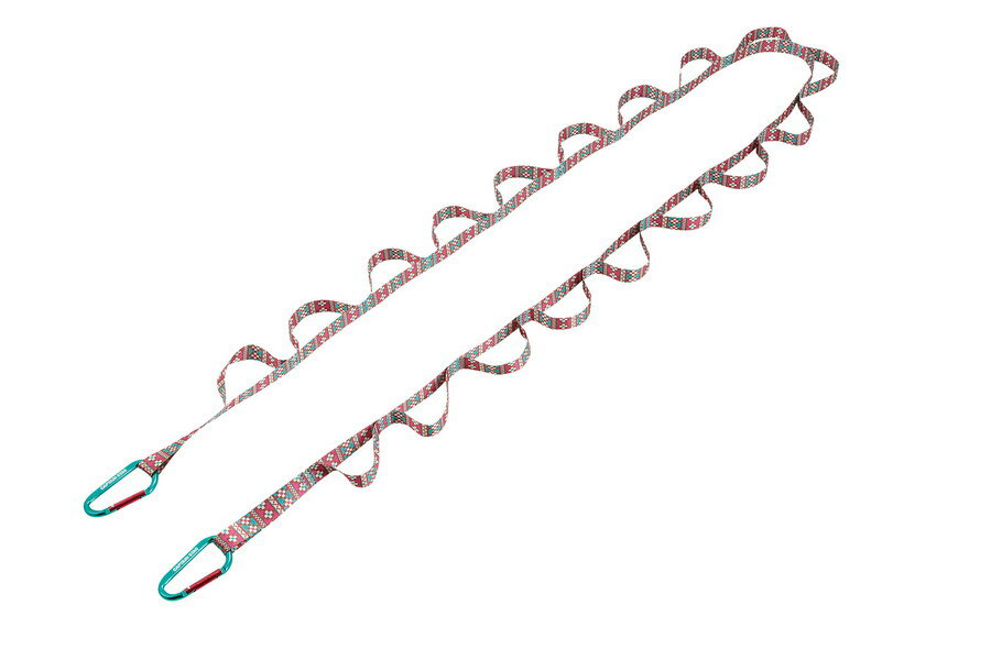（UM-1819）キャプテンスタッグカラビナ付ループロープ メキシカンループに引っ掛けて調理器具や洗濯物..