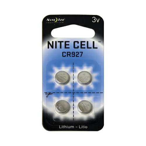 【NI02317】NITE IZE 交換用リチウム電池 4P シルバーCR927 3Vリチウム電池4個 【ネコポス配送】【沖縄・離島でも頑張って送料無料!】