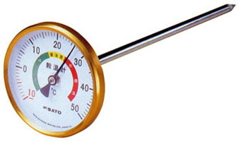 SATO バイメタル穀温度計（-10～50℃）（2180-00）