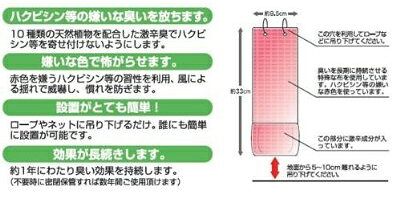 公共団体でも採用！TYN害獣鳥対策研究会 ハクビシンなぜ逃げる？ 6シート入　HBH-6...