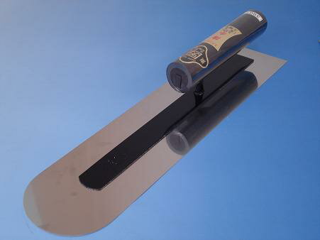 ヒマサ カクマン左官［0201590］M型 土間鏝【本焼】 420mm（黒柄）【受注生産品】