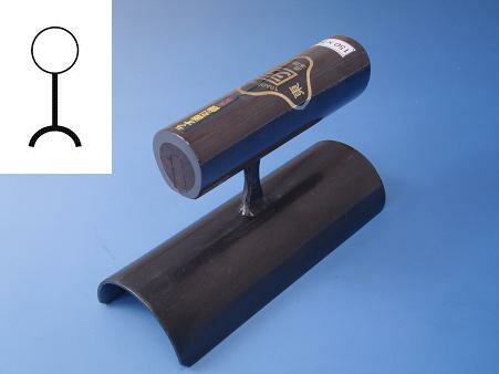 樂天商城 - ヒマサ　カクマン左官［0202525］中首　内丸ラオ面引鏝【本焼】長さ120mm×径54mm（黒柄）【受注生産品】