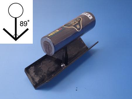 樂天商城 - ヒマサ　カクマン左官［0202782］中首　切付鏝【本焼】　120mm（黒柄）【受注生産品】