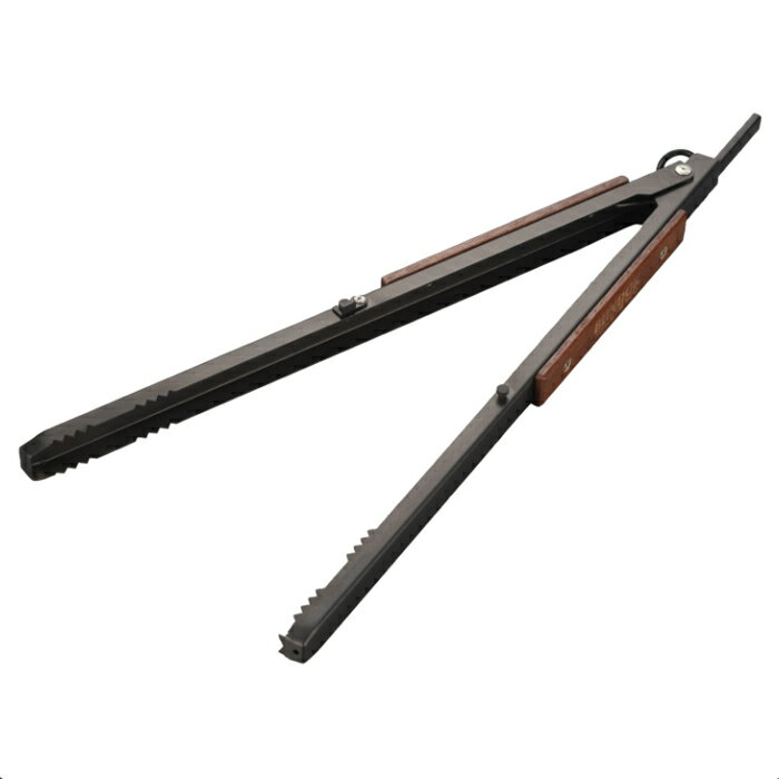 BUNDOK(バンドック) 薪バサミ 火吹き付 BD-435 先端には火吹き穴付き