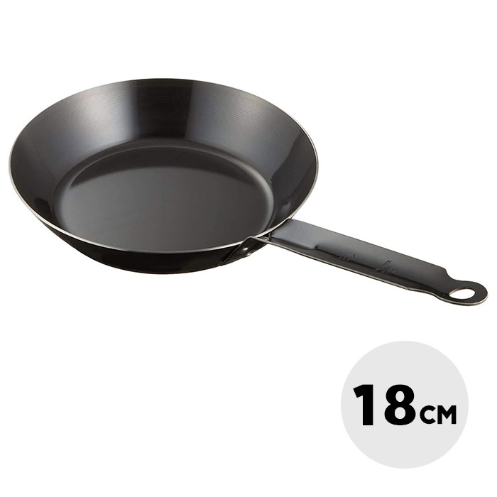 カンダ　鉄厚板フライパン 18cm［018136］Φ18cm×板厚1.6mm厚底だから焚き火にも最適！メイドイン燕三条の鉄フライパン鉄鍋　IH対応 日本製 神田　カンクマ　HIGH GRADE STORE【頑張って送料無料！】のサムネイル