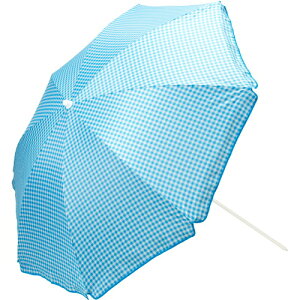 BUNDOK ビーチパラソルUVコーティング180cm チルトチェック BD-3B/BD-3C/BD-3D