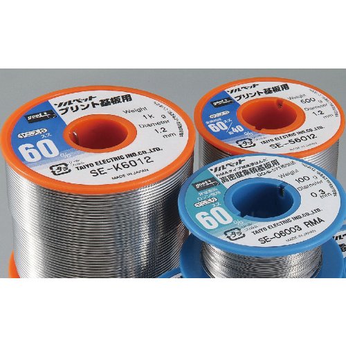 goot ソルベットプリント基板用はんだ φ0.8mm 1kg スズ60%ヤニ入り リール巻鉛入りはんだ SE-K6008【頑張って送料無料 】